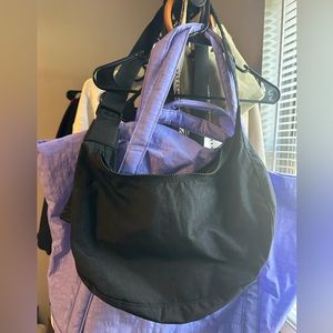 BAGGU medium crescent bag black